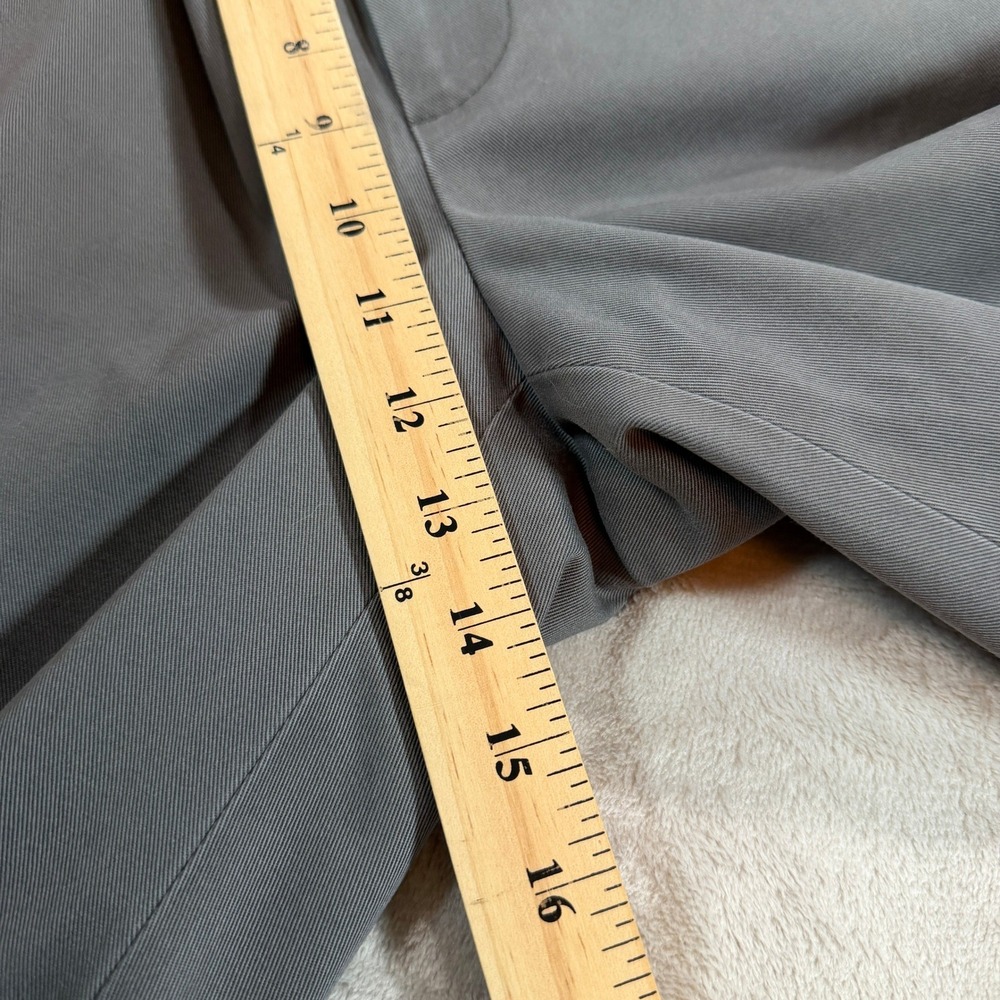 Brooks Brothers Mens 38x30 Advantage Chino Clark Grey Flat Front Cotton Pants - Picture 10 of 10